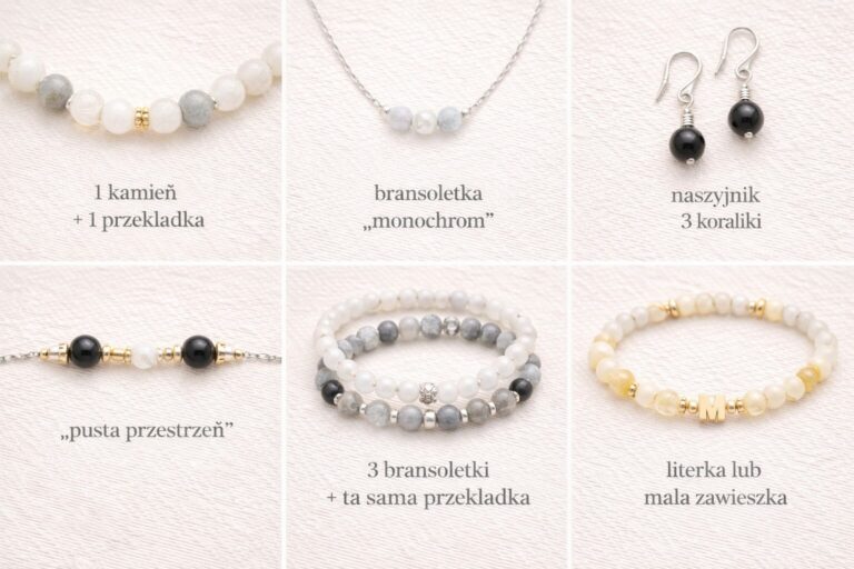 Minimalistyczna biżuteria z koralików
