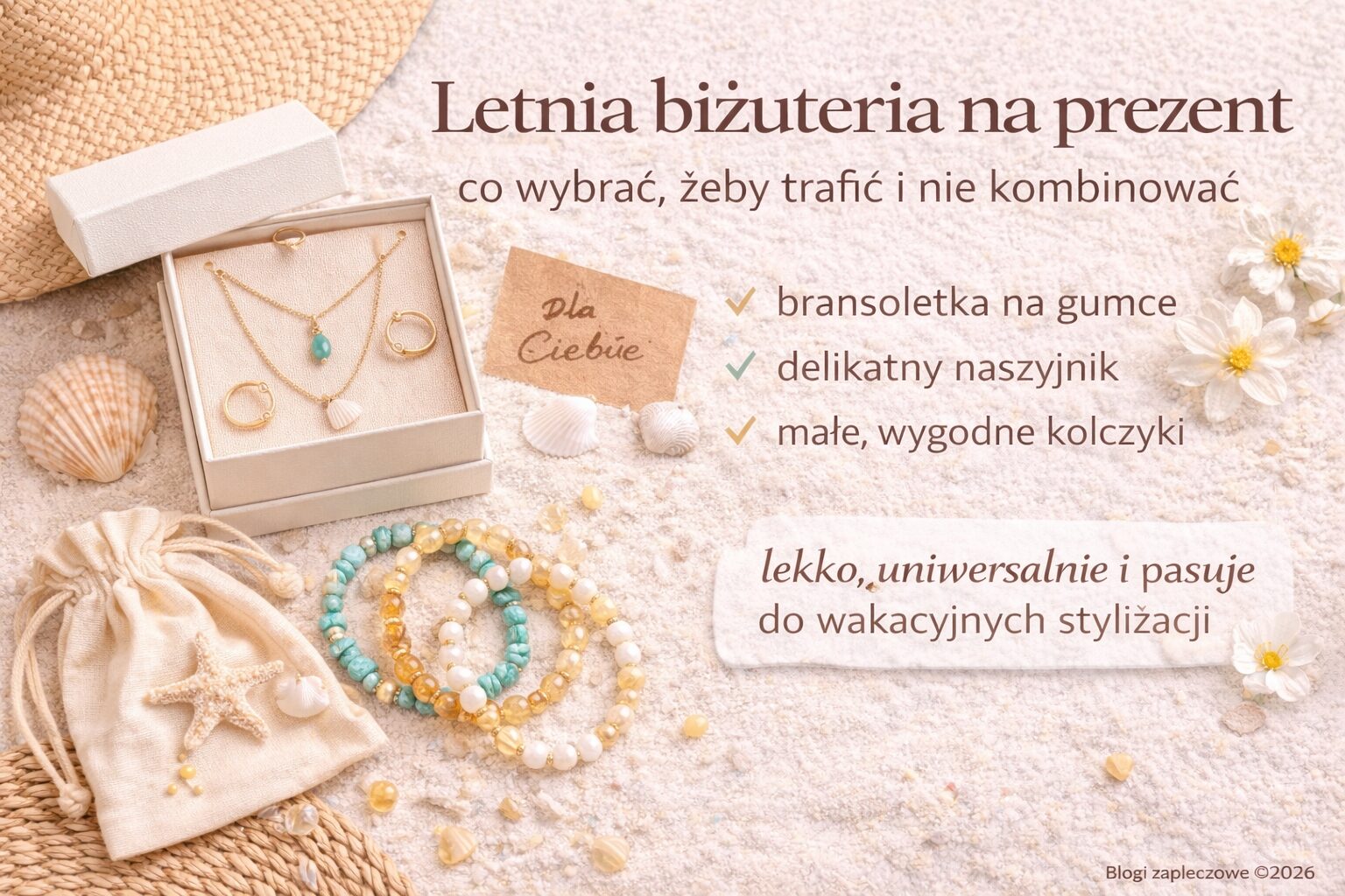 Letnia biżuteria na prezent