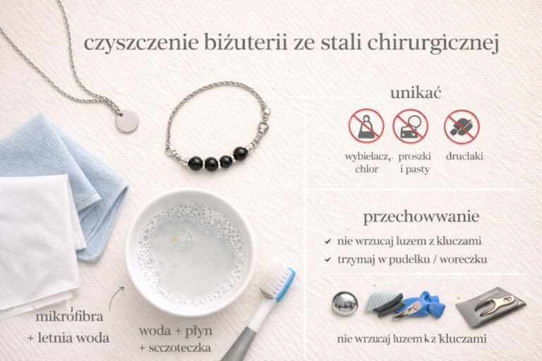 Jak czyścić biżuterię ze stali chirurgicznej