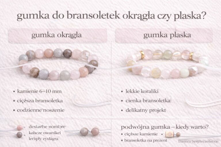 gumka do bransoletek okrągła czy płaska