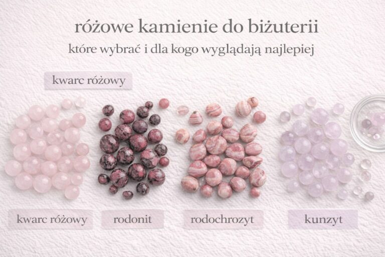różowe kamienie