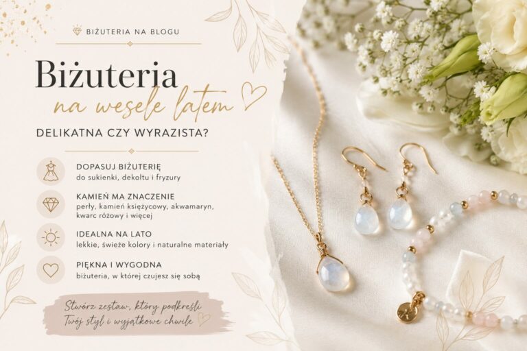 Biżuteria na wesele latem