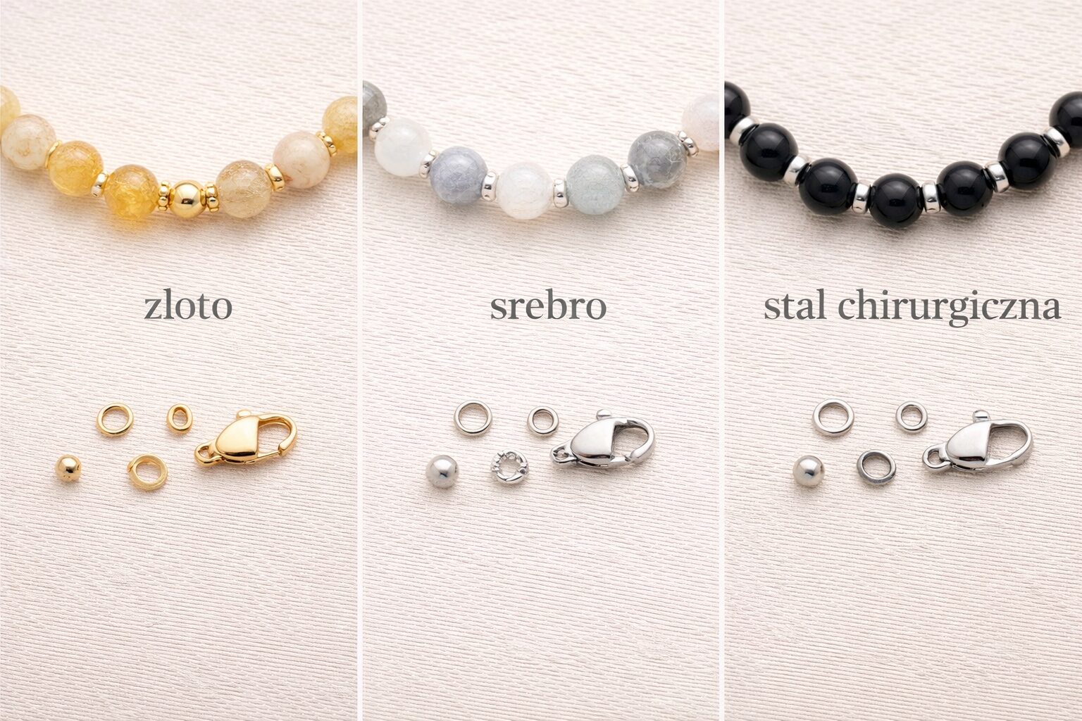 Jak łączyć kolory metali z kamieniami naturalnymi