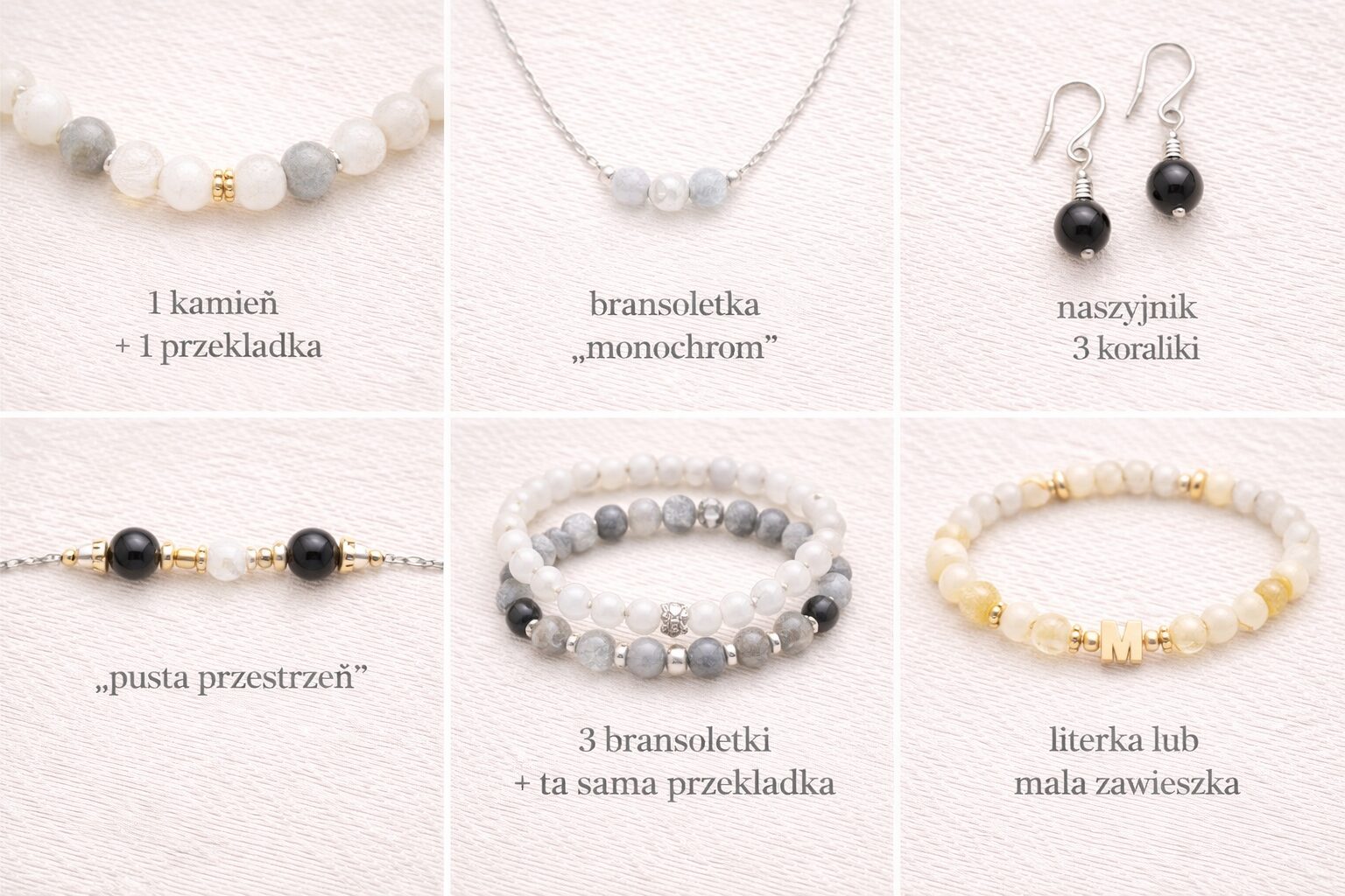 Minimalistyczna biżuteria z koralików